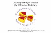 Prezentacja programu PowerPoint - ptchem.pl · z życia Marii Skłodowskiej-Curie”, Teatr Kwadrat (26-28 maja) 3. Wystawy: Maria i Tatry (III-IV) –Krakowskie Przedmieście przy