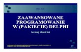 Andrzej Marciniak - cs.put.poznan.pl · piktogramy, metazbiory) Pkomponenty dotycz¹ce obs³ugi multimediów
