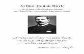 Arthur Conan Doyle - AKTUALNOŚCI literacki/09... · Arthur Conan Doyle . ur. 22 maja 1859, Edynburg, Szkocja . zm. 7 lipca 1930, Crowborough, East Sussex, Anglia „Większość