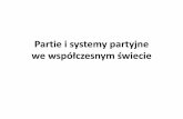 Partie i systemy partyjne - Wszechnica.org.pl – ucz się ...wszechnica1.home.pl/repository/0194/partie_i_systemy.pdf · Polska ( Pytanie 25.: iorąc pod uwagę liczbę partii, które