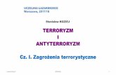 TERRORYZM I ANTYTERRORYZM - koziej.plkoziej.pl/wp-content/uploads/2017/09/Terroryzm-cz.I.-zagrożenia-1.pdf · Literatura - 2 Leksykon organizacji i ruchów islamistycznych, ABW,