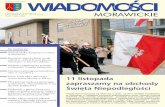 11 listopada zapraszamy na obchody - morawica.pl · Gazeta bezpłatna Miesięcznik Samorządowy PAŹDZIERNIK 2017 Nr 10 (300) ISSN 1509-0884 W numerze: Amerykańska delegacja z wizytą