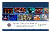 Cinema City International NVpl.globalcityholdings.com/userfiles/file/3q-2010/cinema-city...Reklama kinowa Rozwój współpracy z kluczowymi klientami, jak Sony, Unilever oraz wieloma