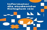 1 informator dla studentów Kolegium ISMism.us.edu.pl/sites/ism.us.edu.pl/files/informator_ism.pdf · · biochemia · biotechnologia · chemia · ochrona środowiska · technologia