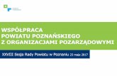 WSPÓŁPRACA POWIATU POZNAŃSKIEGO Z …powiat.poznan.pl/wp-content/uploads/2017/05/2017_Organizacje... · Złożenie oferty dotyczącej realizacji więcej niż jednego zadania, Złożenie