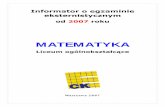 MATEMATYKA - OKE Gdańsk · c) pojęcie odległości w układzie współrzędnych, d) pojęcie kąta między prostą i płaszczyzną i kąta dwuściennego, e) wzory na obliczanie