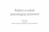 Rodzice w szkole poszukującej autonomiiernapegdansk2019.pl/assets/download/ernape-pl-badania-uryga.pdf · •w regionie o wysokim bezrobociu ... Rodzice o rodzicach –obszary i