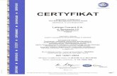 CERTYFIKAT Glowny ISO14001 - lafarge.pl · Zarzadzanie Firma. Produkcja i sprzedaž cementów portlandzkich, portlandzkich wieloskåadnikowych, hutniczych, pucolanowych, wieloskåadnikowych,