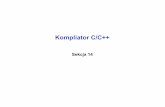 Bez tytułu slajdu - ue.eti.pg.gda.plwrona/lab_dsp/cw05/sekcja14.pdf · Kompliator C ADSP-211xx Kompliator-wywoływany przez IDDE (wpisany w ustawieniach)-wywoływany z poziomu DOS