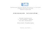 PROGRAM STUDIÓW - PWSZ w Tarnowie | Studia | Rekrutacjapwsztar.edu.pl/wp-content/uploads/2013/09/2016.05.30-sylabus-ss-1.pdf · w głównych zespołach i jednostkach chorobowych