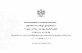 Podsumowanie rezultatów Priorytetu I Zatrudnienie i ...cppc.gov.pl/images//uploads/2.-Prezentacja-MPiPS.pdf · instytucji pomocy społecznej podniosło swoje kwalifikacje między