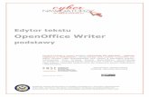 OpenOffice Writer calosc - pracownik.kul.pl · Zadanie 2 Korzystając z odpowiednich narzędzi formatowania tekstu proszę zmienić swoje imię tak, aby było napisane czcionką Garamond