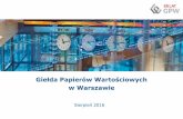 Giełda Papierów Wartościowych - gpw.pl · II. Wyniki finansowe, II kw. 2016 r. 23 IV. Załączniki 35. 51,1% 58,4% 56,9% 3 Q2 2016 pod znakiem poprawy rentowności1 Zdarzenia o