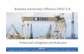 Budowa konstrukcji offshore CRIST S.A. - ptmew.pl · wykorzystywane do budowy mostów i niektórych europejskich farm Fundament grawitacyjny wiatrowych na głębokości wody do 40
