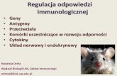 Regulacja odpowiedzi immunologicznej - biol.uw.edu.pl · rak lub słaba prezentacja Ag (MHC II/peptyd) Ważny mechanizm utrzymania tolerancji na białka osocza (rozpuszczalne i o