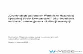 „Grunty objęte patronatem Warmińsko-Mazurskiej Specjalnej ... fileTereny inwestycyjne znajdujące się pod patronatem W-M SSE są to działki inwestycyjne, które mogą być objęte