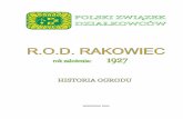 WARSZAWA 2004 - rod-rakowiec.pl · Niniejsze wydanie historii POD "Rakowiec" (2004) stanowi pełny przedruk wydania z ro- ... warto dodać, iż uprawianie działki w tym czasie nie