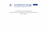 STRATEGIA KOMUNIKACJI PROGRAMU INTERREG POLSKA … · Dokument opisuje procesy i zasady ... komunikacji jest informowanie o możliwościach skorzystania z dofinansowania w ... z Funduszy
