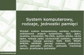 System komputerowy, rodzaje, jednostki pamięcizswolow.internetdsl.pl/request.php?/soisk/system-komputerowy... · Podstawowe pojęcia (1) Podstawowe pojęcia dotyczące systemu komputerowego.
