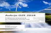 Aukcje OZE 2018aukcjeoze2018.pl/.../uploads/2018/08/AUKCJE_OZE_2018_PL_fragment.pdf · granice Instalacji OZE z punktu widzenia uczestnictwa w systemie aukcyjnym. Ustawodawca zresztą