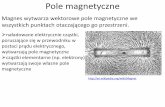 Pole magnetyczne - fizyka.ur.krakow.pl · Pole magnetyczne Magnes wytwarza wektorowe pole magnetyczne we wszystkich punktach otaczającego go przestrzeni. naładowane elektrycznie