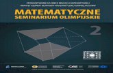 Seminarium olimpijskie z matematyki - sem.edu.pl · W ramach ciekawostki: pierwszym ruchem w wygrywającej strategii jest zabranieżetonuzliczbą2.Aleuzasadnienietegojestjużznacznietrudniejsze.