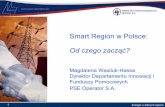 Smart Region w Polsce - Urząd Regulacji Energetyki · “Inteligencja” Infrastruktury. Przysz. ... Praktyczna realizacja koncepcji SQRE (security, quality, reliability, efficiency: