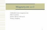 Magnetyzm cz - malys.if.pw.edu.plmalys.if.pw.edu.pl/F2-04-Magnetyzm-cz-I.pdf1 Magnetyzm cz.I Oddziaływanie magnetyczne Siła Lorentza Prawo Biote’a Savart’a Prawo Ampera