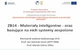 ZB14 - Materiały inteligentne - orazpkaero.prz.edu.pl/sprawozdania/1-konferencja/zb14.pdf · Indywidualny projekt kluczowy „Nowoczesne technologie materiałowe stosowane w przemyśle