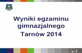 Tarnów 2014 - EduNetedunet.tarnow.pl/res/...2014/wyniki_egzaminu...2014_po_25.08.2014.pdf · Egzamin gimnazjalny w 2014 roku, podobnie jak w roku poprzednim składał się z trzech