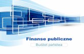 Finanse publiczne - phavi.umcs.plphavi.umcs.pl/at/attachments/2016/1202/174828-finanse-publiczne... · Charakter budżetu państwa Plan posiada 2 strony: dochodową i wydatkową.