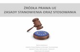 ŹRÓDŁA PRAWA UNII - prawo.uni.wroc.pl · • UE zawiera następczo umowy międzynarodowe w oparcie o upoważnienie ... jak i ich obywatele. 2. Prawo ... funkcjonuje w wewnętrznym
