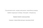 Beata Sokół Leszczyńska · Chorobotwórczość, metody wykrywania i identyfikacji prątków i bakterii atypowych (riketsje, chlamydie i mikoplazmy) Beata Sokół-Leszczyńska
