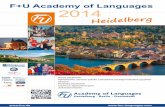 F+U Academy of Languages 2014 · • Międzynarodowy Festiwal Filmowy Mannheim - Heidelberg • Heidelberskie Dni Teatru • Heidelberskie Dni Literatury ... niemiecki jezyk ekonomiczny