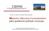 Miejskie Obszary Funkcjonalne jako podmiot polityki rozwoju.planowanie.metropoliapoznan.home.pl/.../2014/...polityki_rozwoju.pdf · społeczno-gospodarczej i terytorialnej, w skali