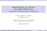 Wprowadzenie do systemu Unix/BSD/GNU/Linuxhome.agh.edu.pl/~gjn/wiki/_media/dydaktyka:unix:gjn-lecubglx2012.pdf · „Wolne oprogramowanie” odnosi się do prawa użytkowników do