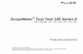 ScopeMeter Test Tool 190 Series II · wolnym od wad nośniku. Firma Fluke nie gwarantuje, że oprogramowanie będzie wolne od błędów, ani że będzie działać bez zakłóceń.