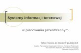 Systemy informacji terenowej - matrix.ur.krakow.plmatrix.ur.krakow.pl/~tsalata/sit/WRE/wre_dyd/SIT w_rolny.pdf · Systemy gromadzenia danych w Ośrodkach dokumentacji Geodezyjnej