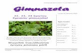 GGiimmnnaazzeettaa - sp16pabianice.pl · miesięcznik Gimnazjum nr 3 w Pabianicach Strona 3 numer 65 kwiecieo 2009 ...