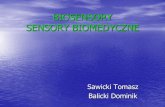 BIOSENSORY SENSORY BIOMEDYCZNE - sound.eti.pg.gda.pl · Parametry użytkowe sensorów: podstawowe: • dokładność, powtarzalność analityczne: • czułość –nachylenie krzywej