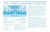 St. John Cantius Parishstjohncantiusparish.org/wp-content/uploads/2017.03.05_1st-Sunday... · Podczas Wielkiego Postu możemy zastanowić się nad naszą przemijalnością, ... jak