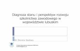 Diagnoza stanu i perspektyw rozwoju szkolnictwa zawodowego ...efs.lubuskie.pl/system/obj/4526_Diagnoza_stanu_i_perspektyw... · charakterystyka zaplecza socjalnego placówek kształcenia