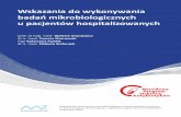 badań mikrobiologicznych u pacjentów hospitalizowanychantybiotyki.edu.pl/wp-content/uploads/Rekomendacje/wskazania_do... · Rekomendowana objętość krwi na posiew w zależności