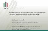 Źródła i narzędzia informacyjne w Regionalnym Ośrodku ...bg.p.lodz.pl/images/OIP/POLBIT-2015/Podrazik.pdf · udostępnianie i dostarczanie dokumentacji patentowej wszystkim zainteresowanym