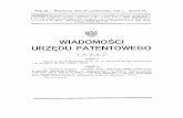 WIADOMOŚCI URZĘDU PATENTOWEGO - grab.uprp.pl · sam wynalazek patenty niemieckie, których publikacja odebrała wyna lazkowi charakter nowości (art. 3 ust. 2 rozporządzenia z