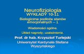 Neurofizjologia - wbns.uksw.edu.pl Neurofizjologia... · wewnętrznym) zespół procesów psychicznych i fizjologicznych doprowadzający organizm do stanu gotowoścido podjęcia określonego