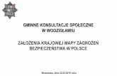 GMINNE KONSULTACJE SPOŁECZNE W WODZISŁAWIU …ugwodzislaw.pl/asp/pliki/pobierz/2016_03_wodzislaw_konsultacje... · BEZPIECZEŃSTWA W POLSCE. 2 ... niewłaściwaprezentacja informacji