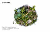 Transform your business Deloitte Sustainability Consulting … · 2019-01-17 · Komunikacja Informacja, dialog ... Komunikowanie zmiany jako kluczowy element wsparcia dla procesów