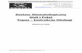 Zestaw Stomatologiczny Unit i Fotel Topaz - Instrukcja ...aestheticdental.pl/InstrukcjaTopaz.pdf · 3. BUDOWA UNITU ... • Funkcja Żyromatik do poszerzania kanałów z regulacją