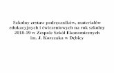 Szkolny zestaw podręczników, materiałów edukacyjnych i ...zsedebica.pl/dokumenty/Podreczniki18-19.pdf · Biologia Biologia na czasie. Podręcznik dla szkół ponadgimnazjalnych.